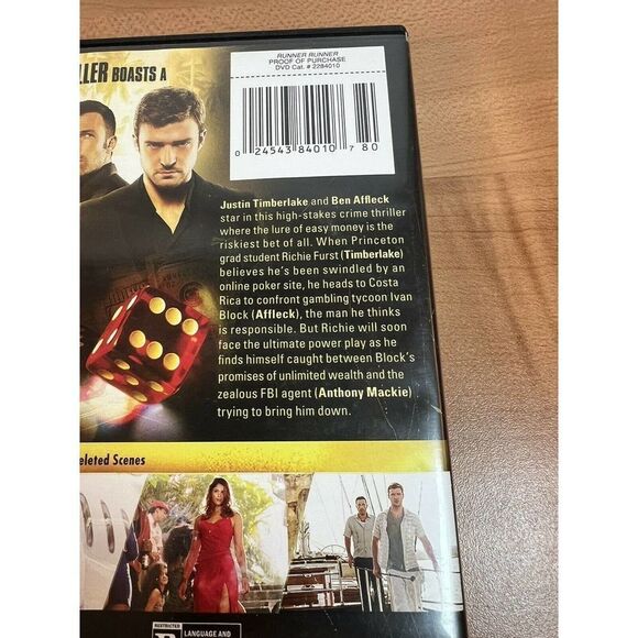 Runner Runner (DVD, 2014)• Rated R• 20th Century Fox - Picture 5 of 7
